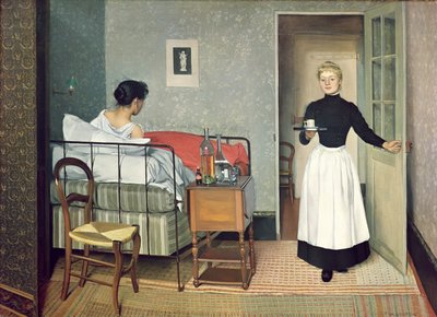 The Ill Child (Helene Chatenay) by Felix Edouard Vallotton